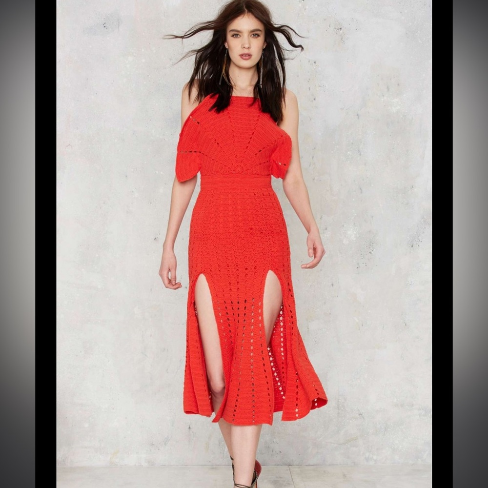 Alice Mcall “room is on fire” crochet dress